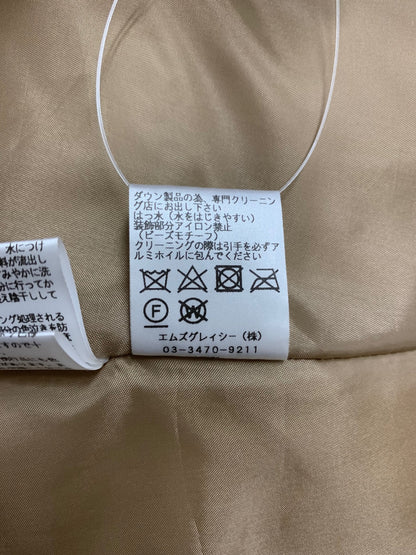 エムズグレイシー 729511 ダウンコート 38 キャメル カメリアジップ ITAR5S7R5TSM