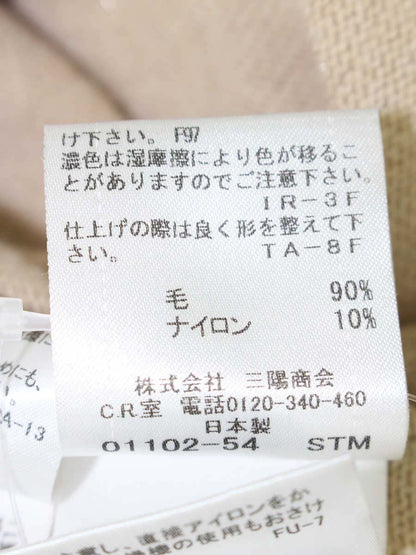 バーバリーブルーレーベル 55N71-255-40 カーディガン 38 ベージュ ラインストーン ラメ ITMCY3UBIHUM