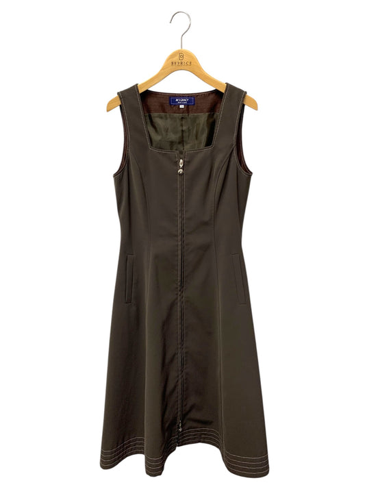 エムズグレイシー ジャンパースカート 311104 ワンピース 36 ブラウン カメリアジップ ITOF7ZYHSN8O