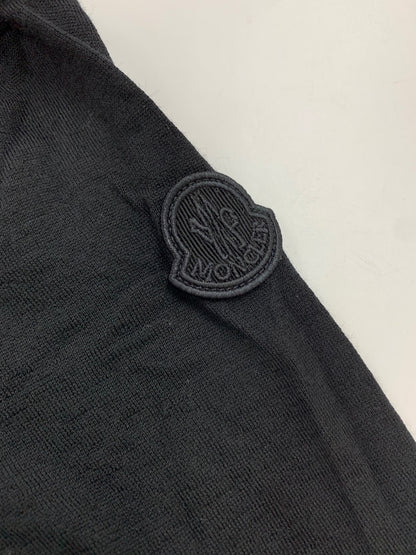 モンクレール GIROCOLLO TRICOT H20939C00010 M1180 セーター S ブラック ニット ナイロン ブラックワッペン ITOU6HXRF494