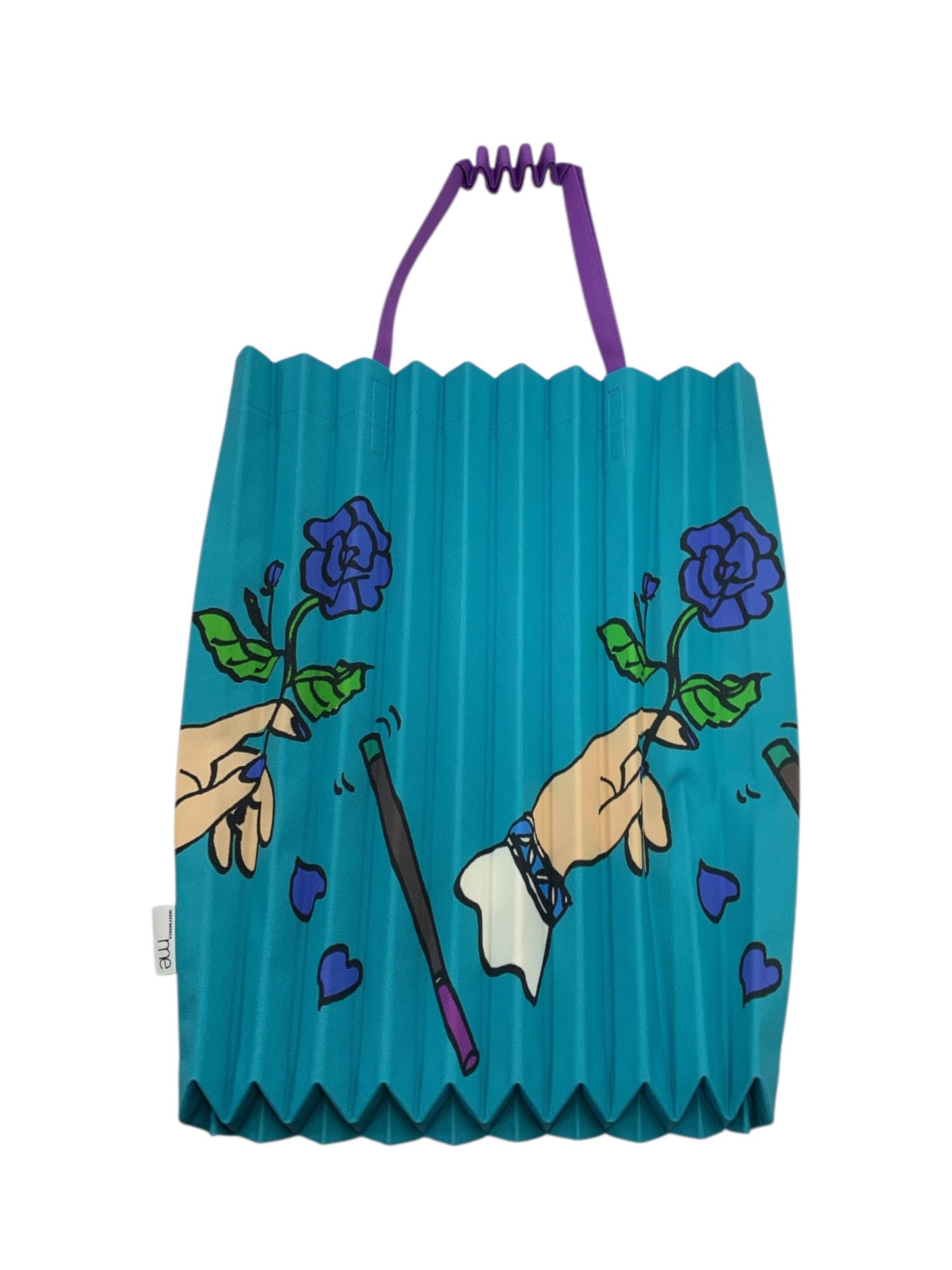 イッセイミヤケ MAGIC TRUNK PLEATS BAG MI61AG591 トートバッグ ブルー プリーツ ITFG2QH2EYLC
