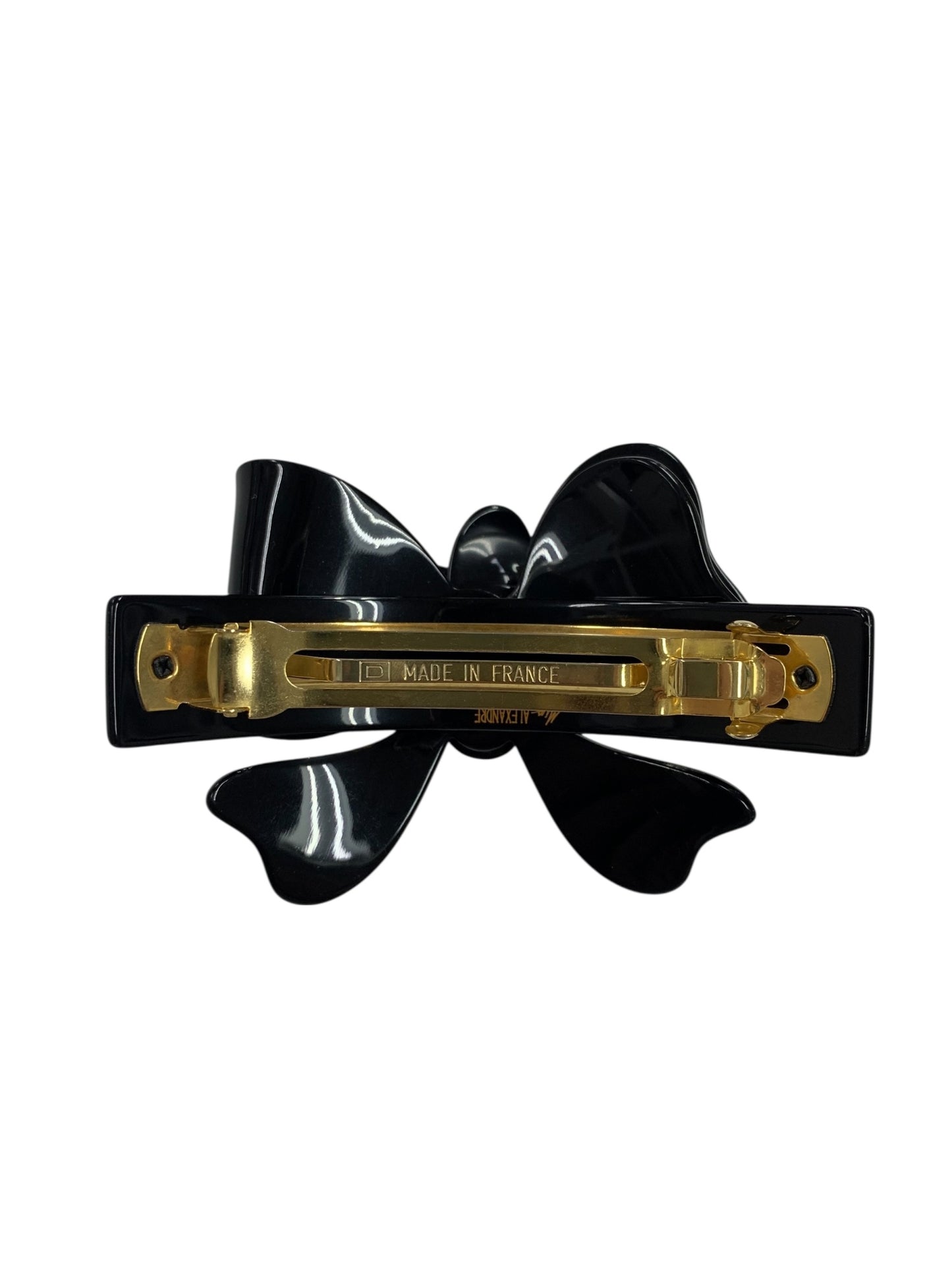 アレクサンドルドゥパリ バレッタ ブラック ラインストーン 花 リボン ITKBGI8YRVJM