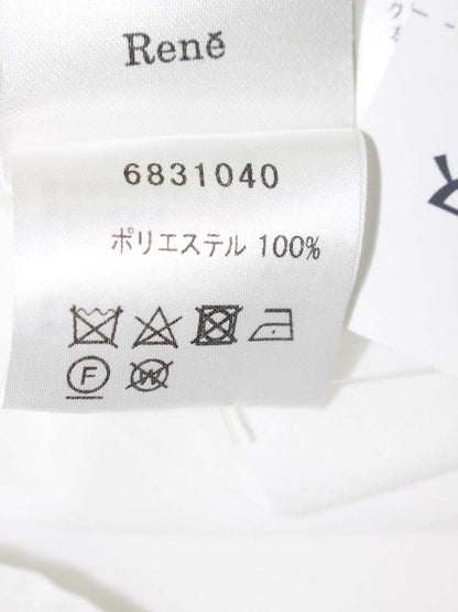 ルネ 6831040 ブラウス 34 ホワイト ビジュー パール ITSCHCQ68NI8
