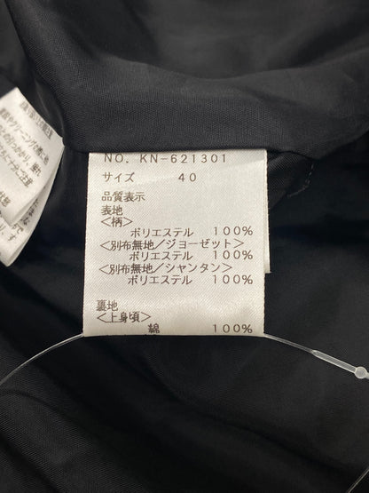 エムズグレイシー 621301 ワンピース 40 ブラック ドット 水玉 ITNLERDS85OG