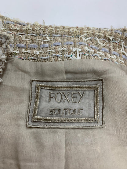 フォクシーブティック Jacket Fiore 43253 ジャケット 40 ベージュ ツイード IT4E35JP5TES