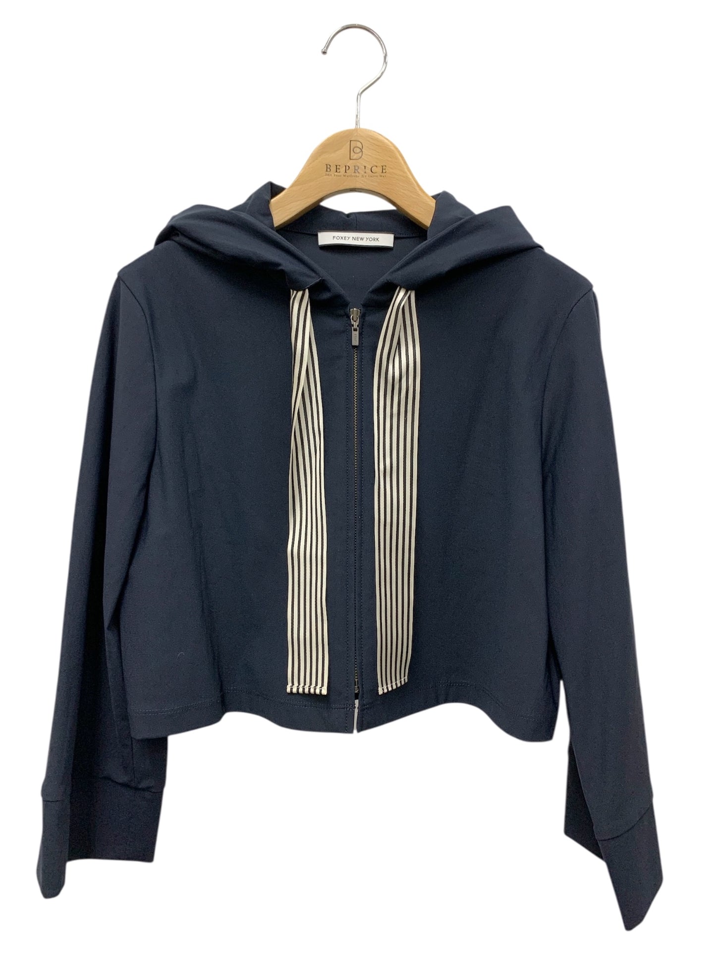 フォクシーニューヨーク 42156 パーカー 40 ネイビー Marine Hoodie マリンフーディ ITHG2Q6CJ8OU