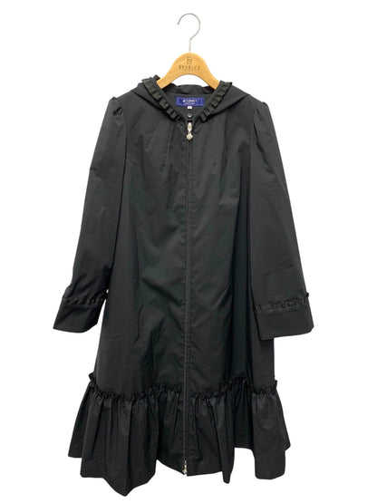 エムズグレイシー 219101 コート 40 ブラック フリル IT6IEM73SH6O