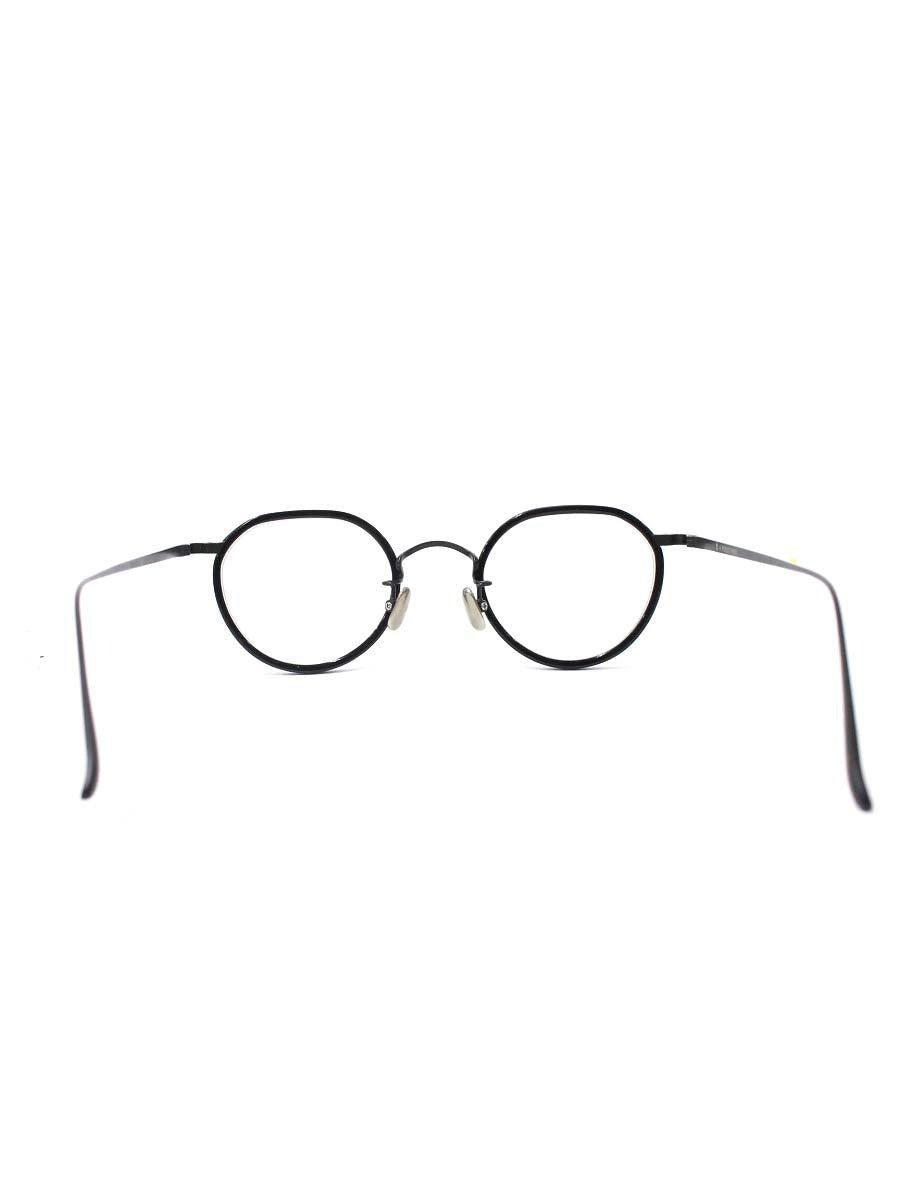 掌（タナゴコロ） POKER FACE別注モデル PTG-15 BK メガネ ブラック コンビフレーム フルリム ボストン ITZRGT45KVKH 【SALE】