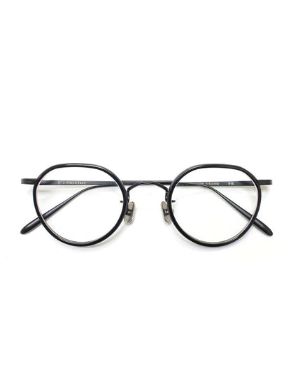 掌（タナゴコロ） POKER FACE別注モデル PTG-15 BK メガネ ブラック コンビフレーム フルリム ボストン ITZRGT45KVKH 【SALE】