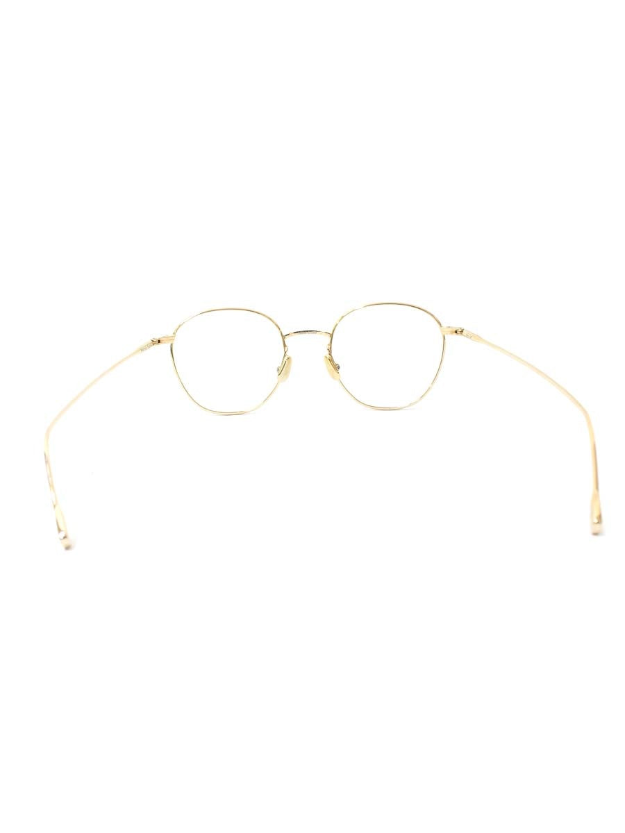 ネイティブサンズ Roy 47 メガネ ゴールド チタンフレーム ストロベリーシェイプ ITNVCR8EI76K