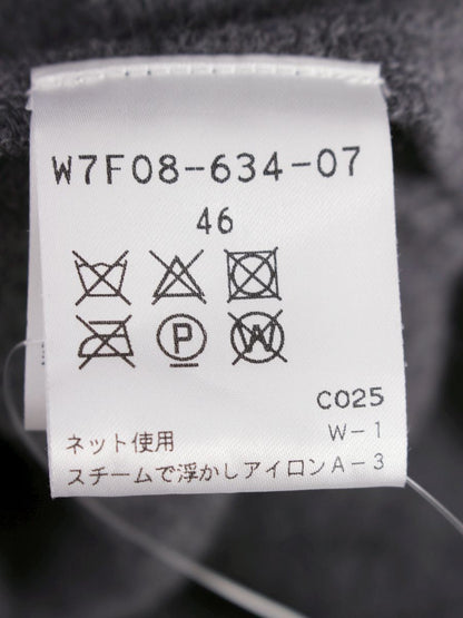 トゥービーシック W7F08-634-07 ワンピースコート 46 グレー ニット フリル IT2UVYED1S6A