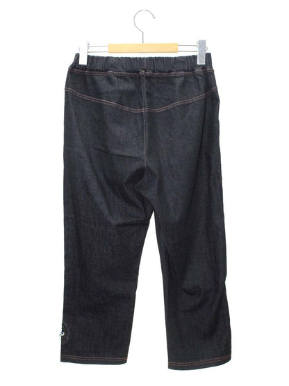 アルベロベロ 518593 クロップドパンツ M ブラック デニム パッチワーク ITC1D1CINPSO