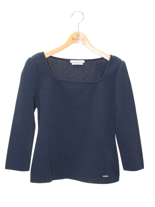 フォクシーニューヨーク collection Knit Top 40599 ニット セーター 40 ネイビー ITOURWNV6FYY