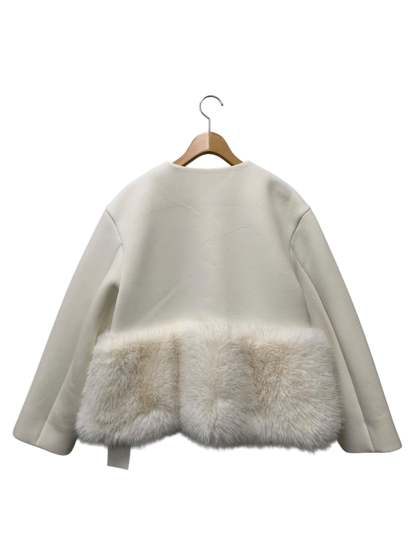 セルフォード 裾ファーブルゾン CWFJ244031 38 ホワイト 24AW ITQUOMUQ5XG2