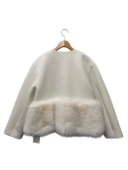 セルフォード 裾ファーブルゾン CWFJ244031 38 ホワイト 24AW ITQUOMUQ5XG2