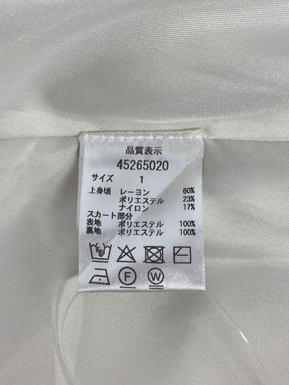 ジャスグリッティー 半袖スキッパードッキングワンピース 45265020 1 グレージュ/アイボリー IT1DDHD5NFDZ