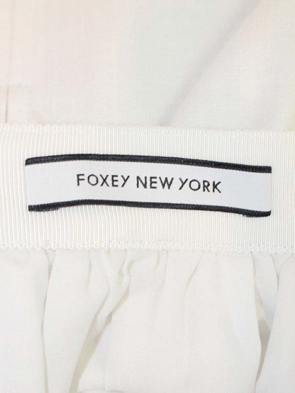 フォクシーニューヨーク 34749 スカート 40 ホワイト 34749 Hem Mesh IT9ZMXOZB78Y