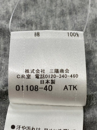 バーバリーブラックレーベル D1P91-551-04 Tシャツ 2 グレー ロゴ入り IT5O1X8A7PMY
