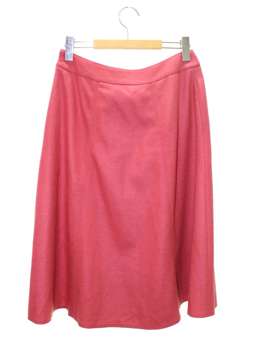 エムズグレイシー 217623 スカート 40 ピンク フレア ウール ITZUC9ETVUPU 【SALE】
