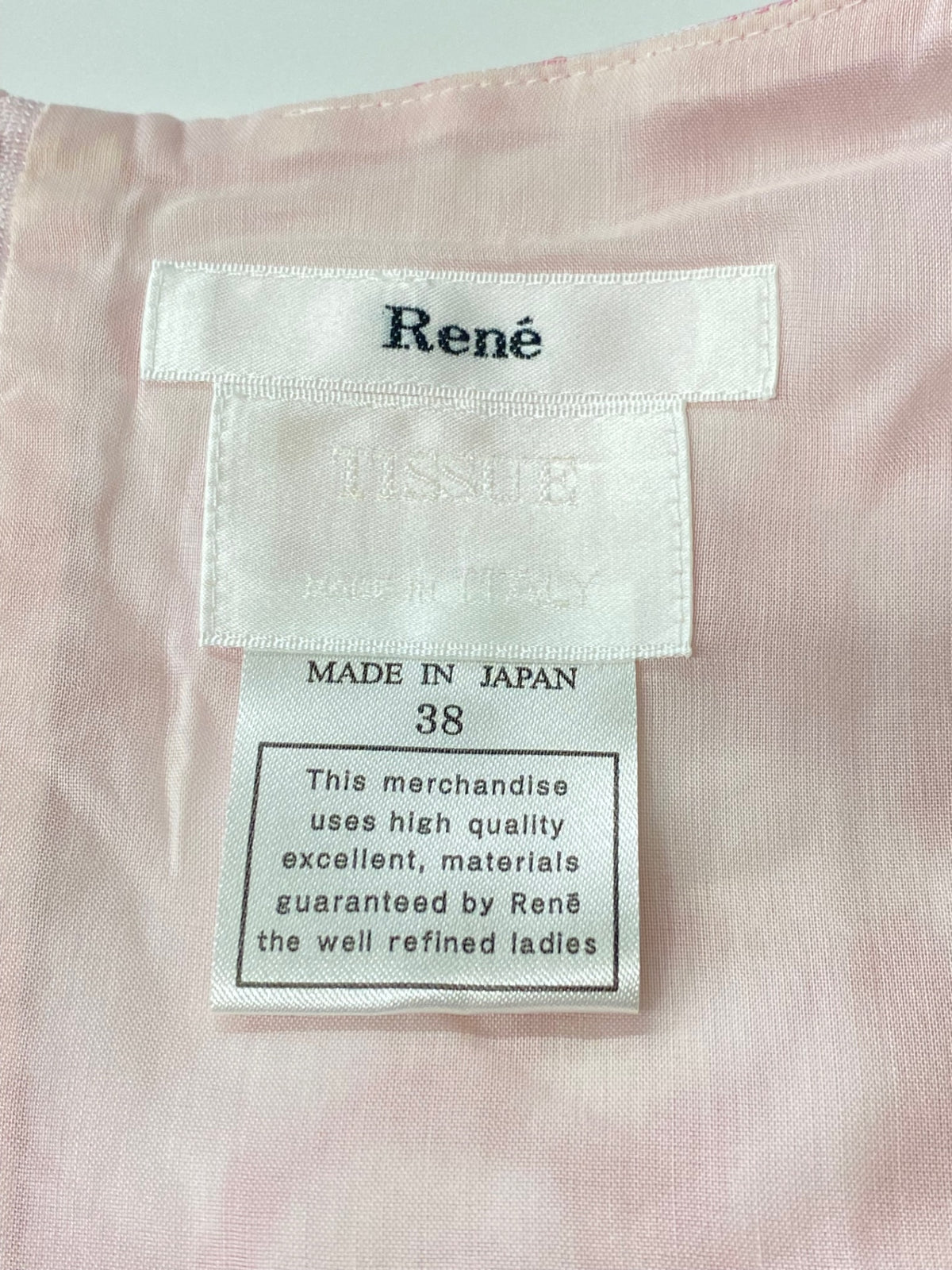 ルネ 6726930 ワンピース 38 ピンク シャガード フラワー TISSUE ITLZCNZAJ5NK