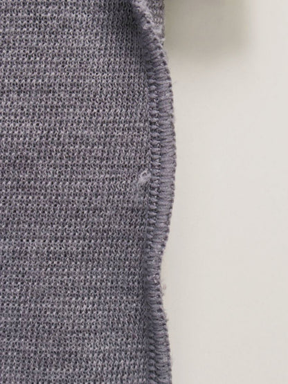 エムズグレイシー 318706 タートルネックニット 38 グレー リボン ベルスリーブ ITFRTYJNOW66