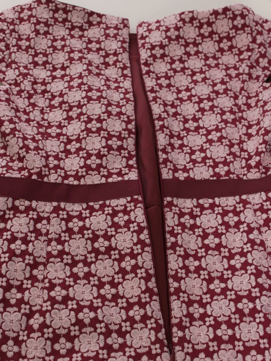 トッカ OPTOHA0250 ワンピース 0 パープル フラワーモチーフ 刺繍 IT55BWDK4E96