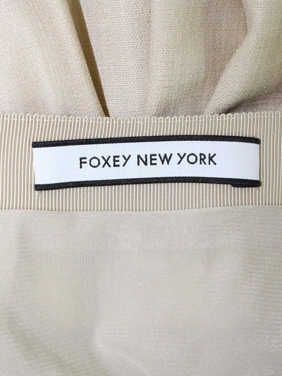 フォクシーニューヨーク リネンベル 39927 スカート 38 ベージュ IT23Q55D3GNQ