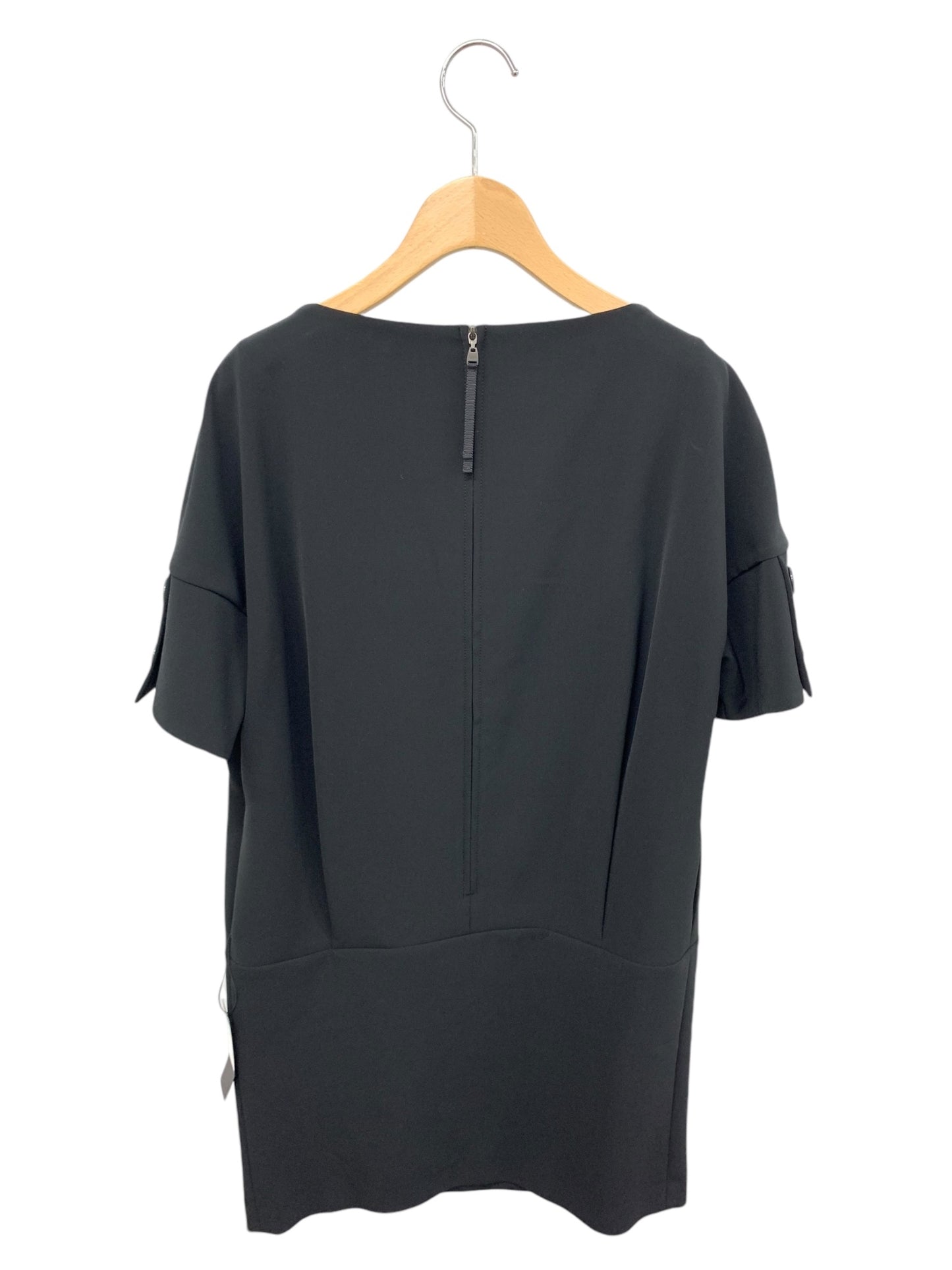 フォクシーニューヨーク Strech Suiting Shift Dress 36603 ワンピース 38 ブラック ITF7AEQ4XDSG