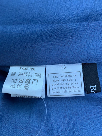 ルネ 5636020 ワンピース 36 ブルー ボウタイ パール IT128TW0QTP8