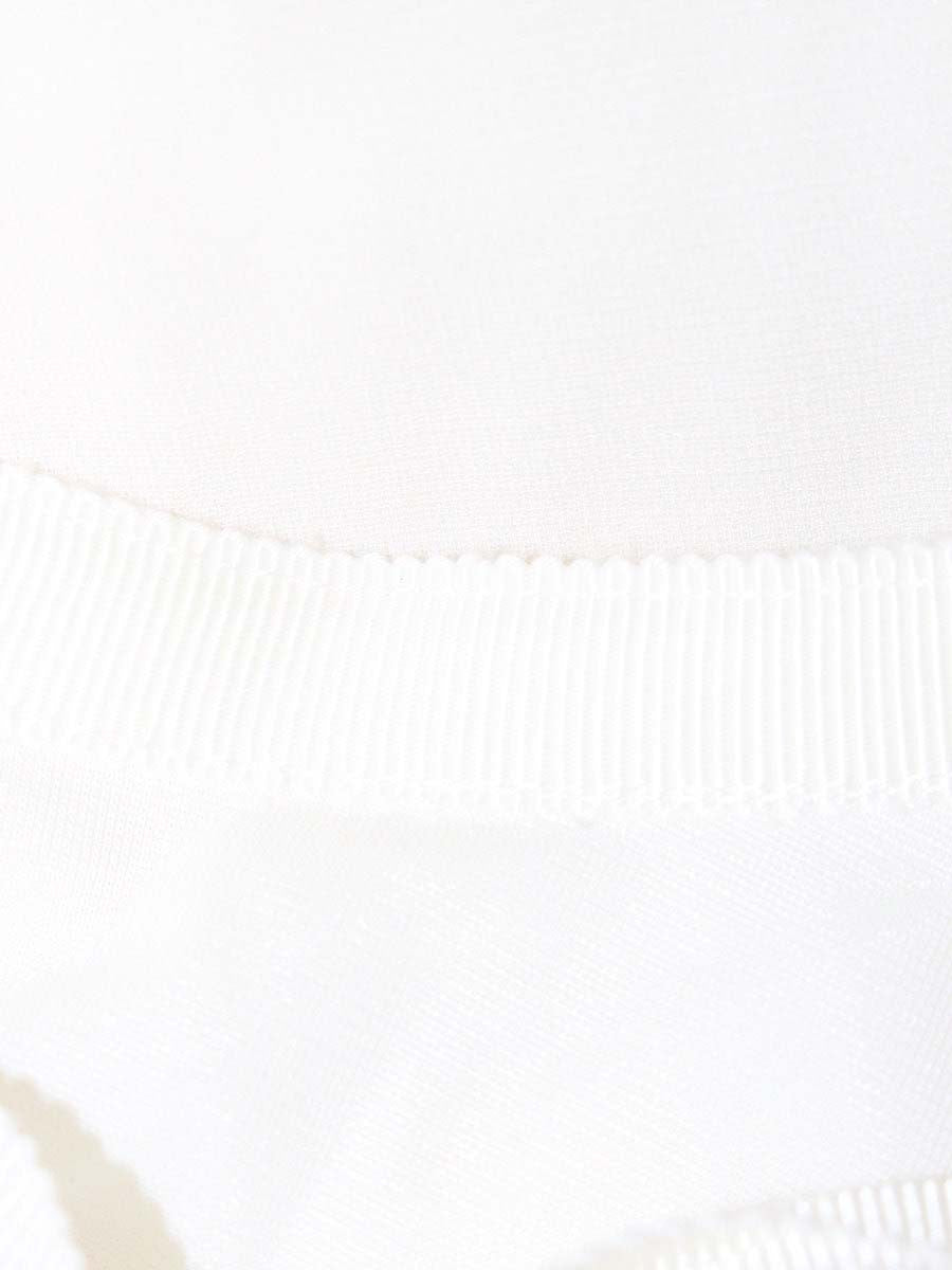 フォクシーニューヨーク Isabelle Ruffle Tank 37279 カットソー 38 ホワイト IT4QDPB77XGC