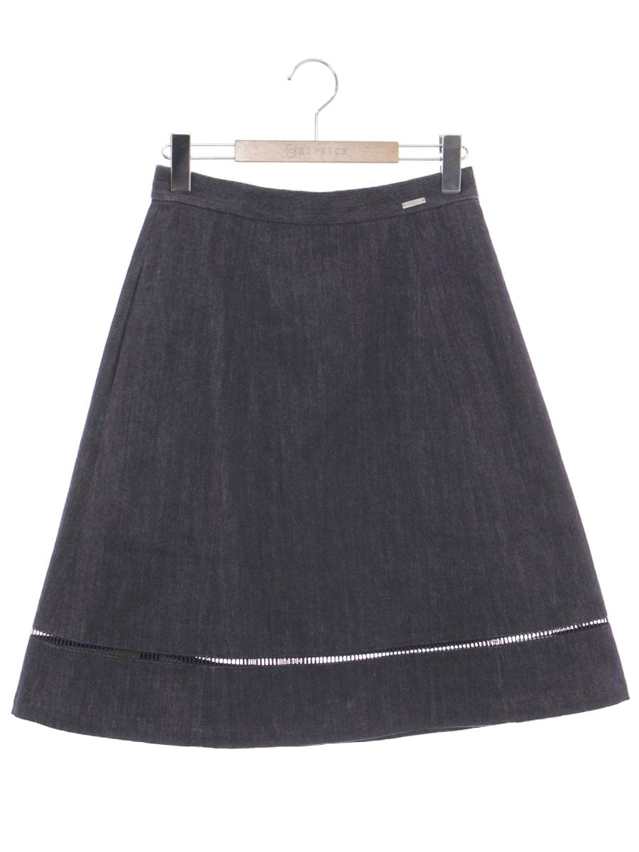 フォクシーニューヨーク スカート INDIGO 37031 38 ネイビー ITYCRLM0X6AH