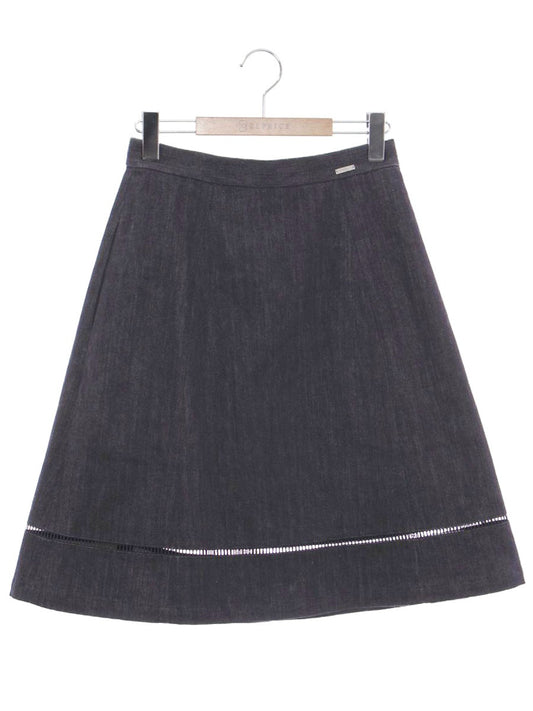 フォクシーニューヨーク スカート INDIGO 37031 38 ネイビー ITYCRLM0X6AH