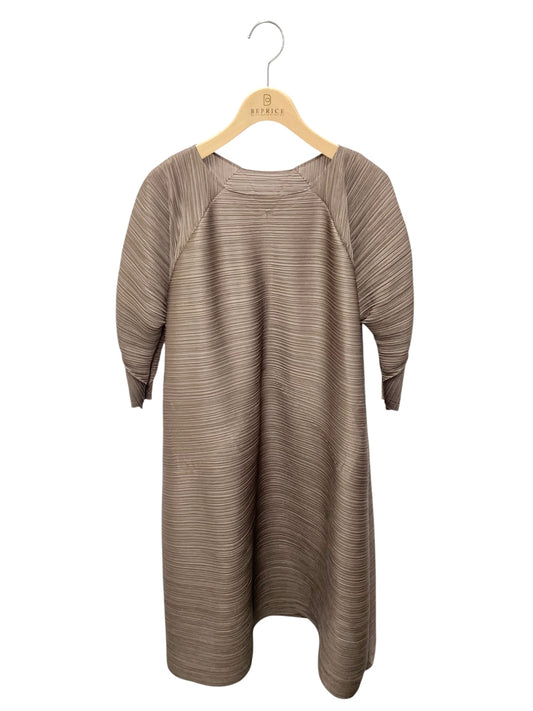 プリーツプリーズイッセイミヤケ PP23JH484 ワンピース 3 ブラウン ITQAINO93KYQ