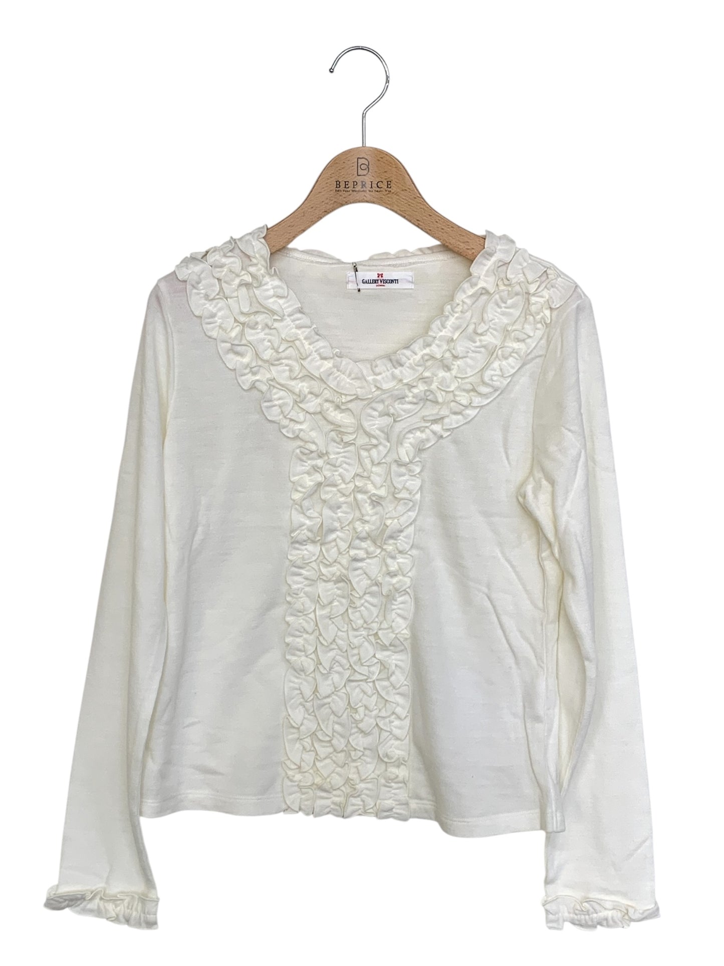 ギャラリービスコンティ 1491569 カットソー 2 アイボリー フリル ITMG705RJEKK