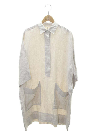 カレンソロジー CL406026ER チュニック F ベージュ リネン 麻 ITRWTE9FD5N2