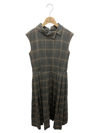 フォクシーブティック Dress Rose Latte 43044 ワンピース 38 グレー チェック柄 ウール混 IT8L1F0PCAKW