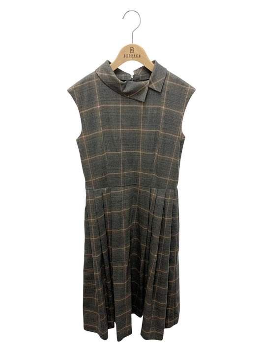 フォクシーブティック Dress Rose Latte 43044 ワンピース 38 グレー チェック柄 ウール混 IT8L1F0PCAKW