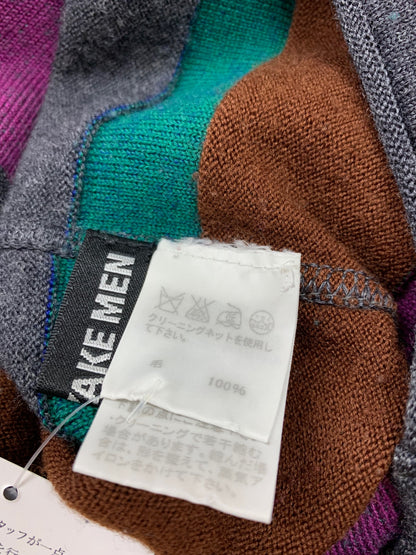 イッセイミヤケメン ME23KN012 ニット 2 マルチカラー ボーダー ウール ITTE0LXCFQ9I 【SALE】