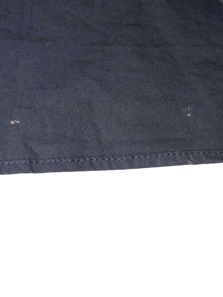 エムズグレイシー 520314 トップス 40 ネイビー リボン ギャザー IT4Z13W8FFVK