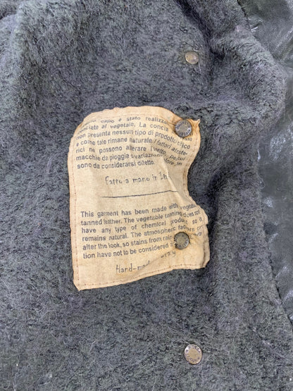 ジョルジオブラット A0509L JM116 レザージャケット 40 カーキグリーン ラムレザー 羊革 ITFVW0B8I2L8