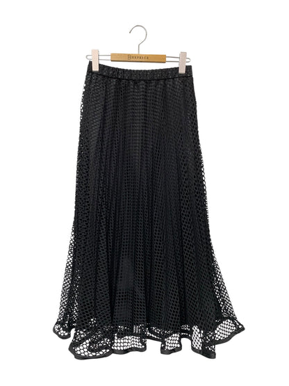アンスリード 522530800601-01 スカート 36 ブラック メッシュ ロング ITL7HM1E3BSW