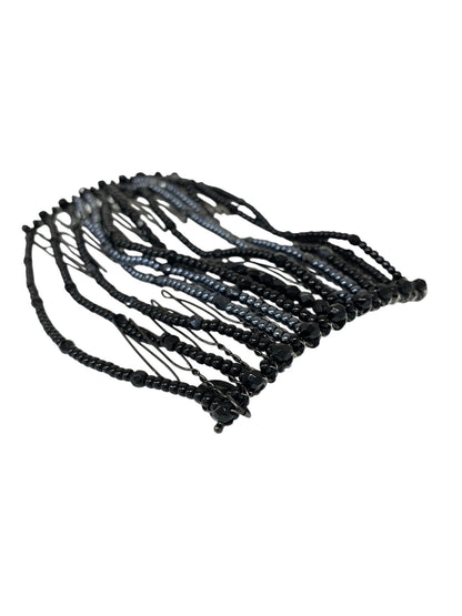 コンプレックスビズ ブラック ヘアゴム グラスコーム ヘアゴム ラインストーン クリスタルブライト ITLO9NK158YO 【SALE】