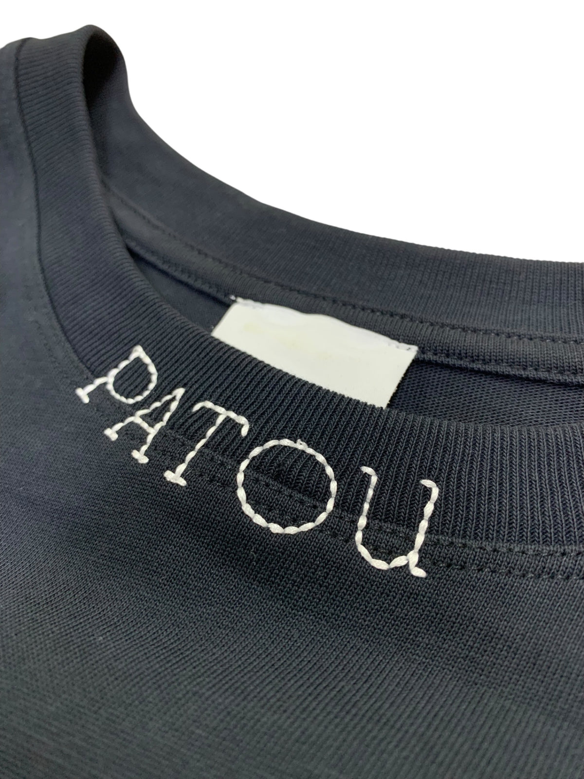 パトゥ 24A-JE125-9990 Tシャツ L ブラック ロゴ刺繍 ITAW141I55IO
