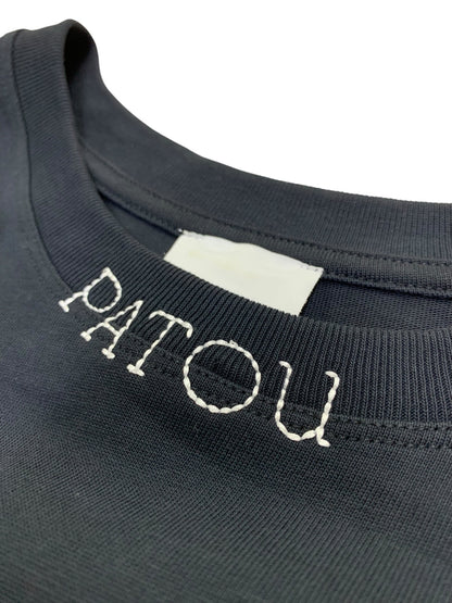 パトゥ 24A-JE125-9990 Tシャツ L ブラック ロゴ刺繍 ITAW141I55IO