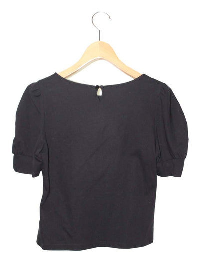 エムズグレイシー 215307 カットソー 38 ブラック 女の子モチーフ付きカットソー IT6KYVSLJMIW