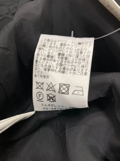 エムズグレイシー 111704 ワンピース 38 ブラック リボン アイコンモチーフ IT6I5H4SP72G