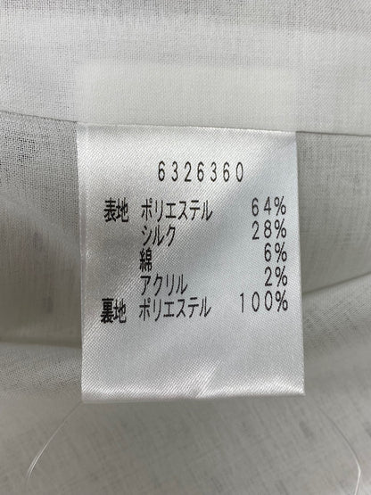 ルネ 6326360 ワンピース 38 ホワイト タックフレア ITW8SC0NM1PB