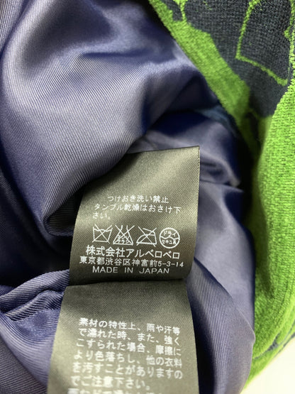 アルベロベロ 313647 コート F グリーン ノーカラー ぶたさんモチーフ ジップアップ ITYJTDRCOWGS