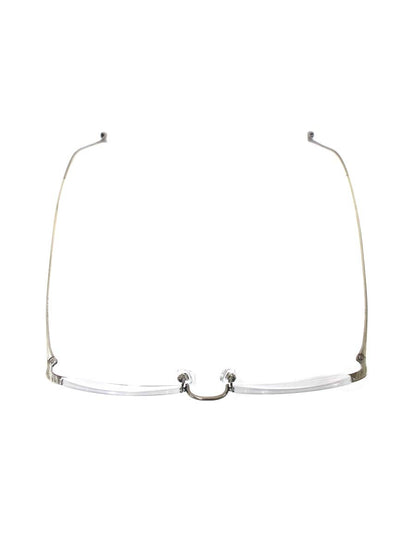 金子眼鏡 井戸多美男作 T429 メガネ アンティークシルバー アンダーリム IT9TFS1H8UAJ