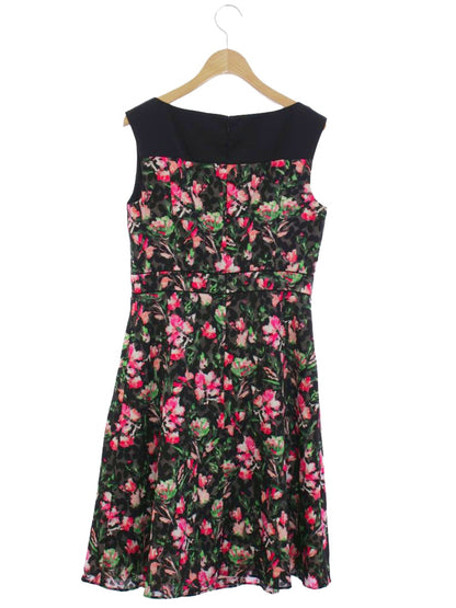 トッカ CROSSANDRA OPTOYA0040 ワンピース 2 ブラック 花柄 ジャガード IT6ALRFCFRNC